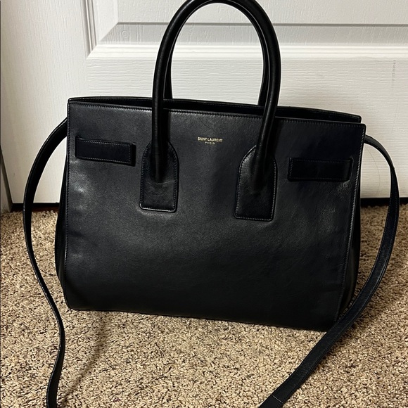 3191 Saint Laurent Black Sac de Jur Bag - Picture 1 of 13